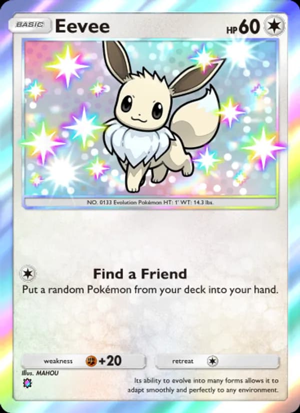 Eevee card in English