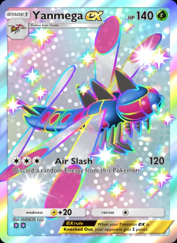 Yanmega ex card in English