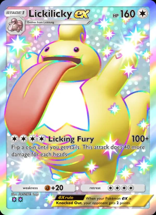 Lickilicky ex card in English