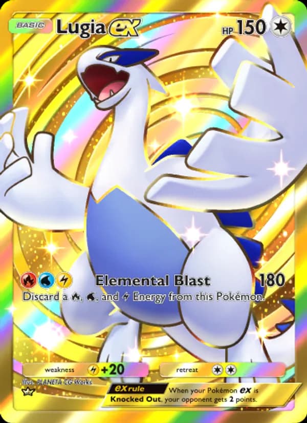 Lugia ex card in English