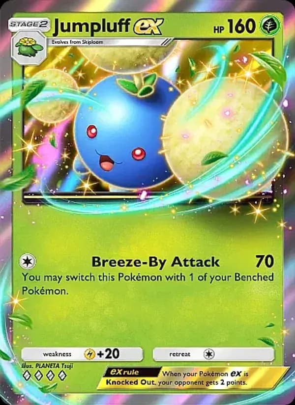 Jumpluff ex card in English