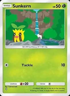 Sunkern card in English