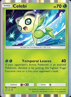 Celebi card in English