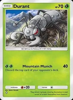 Durant card in English