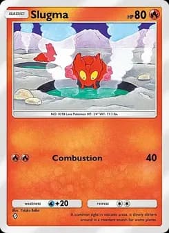 Slugma card in English