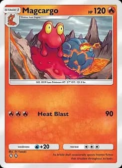Magcargo card in English