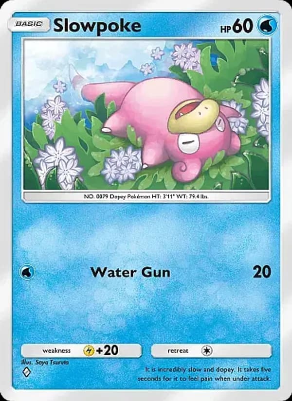 Slowpoke card in English