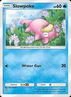 Slowpoke card in English