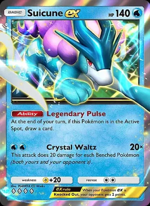Suicune ex card in English