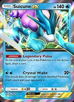 Suicune ex card in English