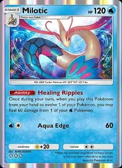 Milotic card in English