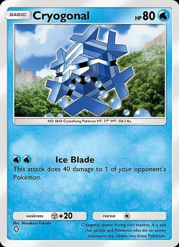 Cryogonal card in English