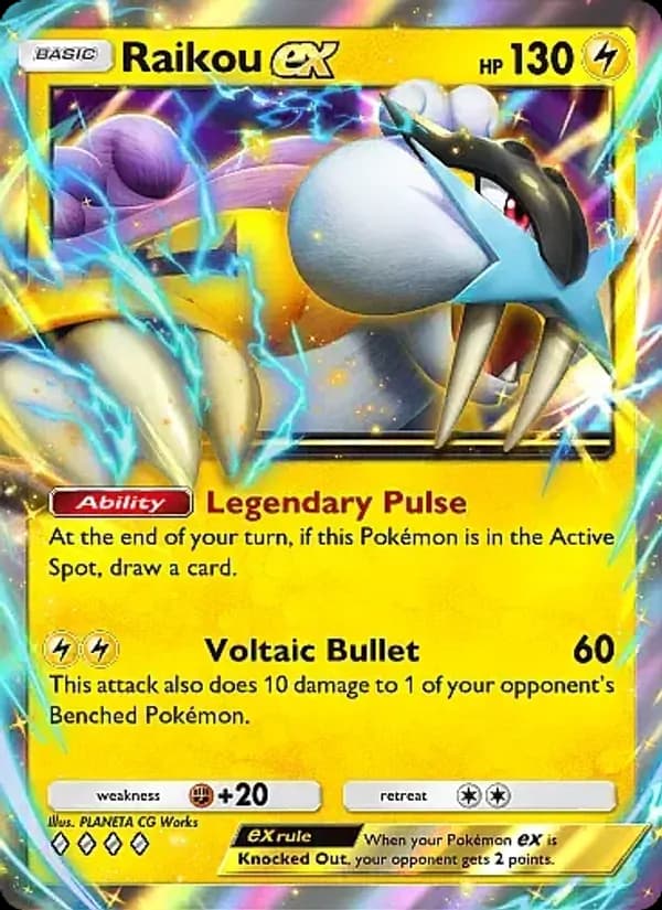 Raikou ex card in English