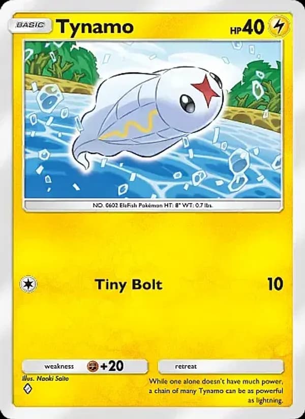 Tynamo card in English