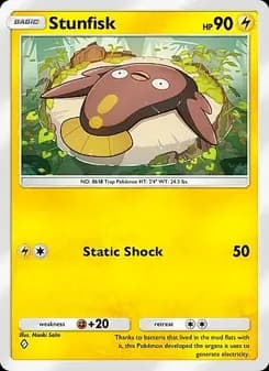 Stunfisk card in English