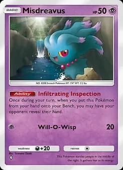 Misdreavus card in English