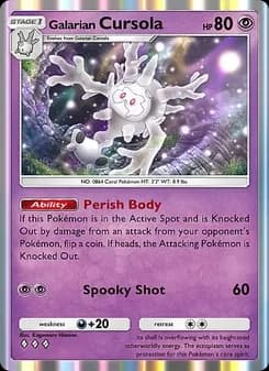 Galarian Cursola card in English