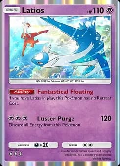 Latios card in English