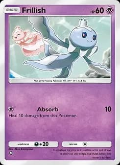 Frillish card in English
