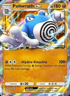 Poliwrath ex card in English