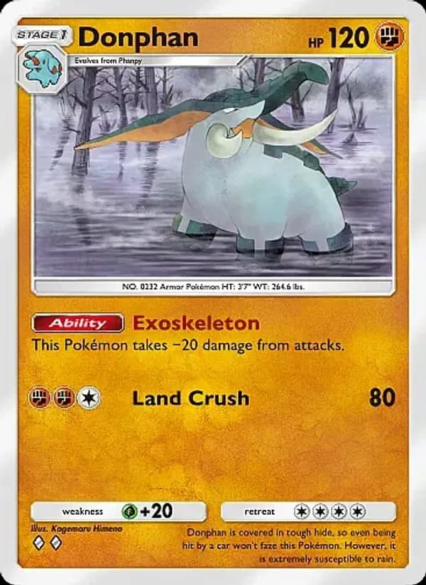 Donphan card in English