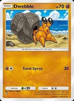 Dwebble card in English
