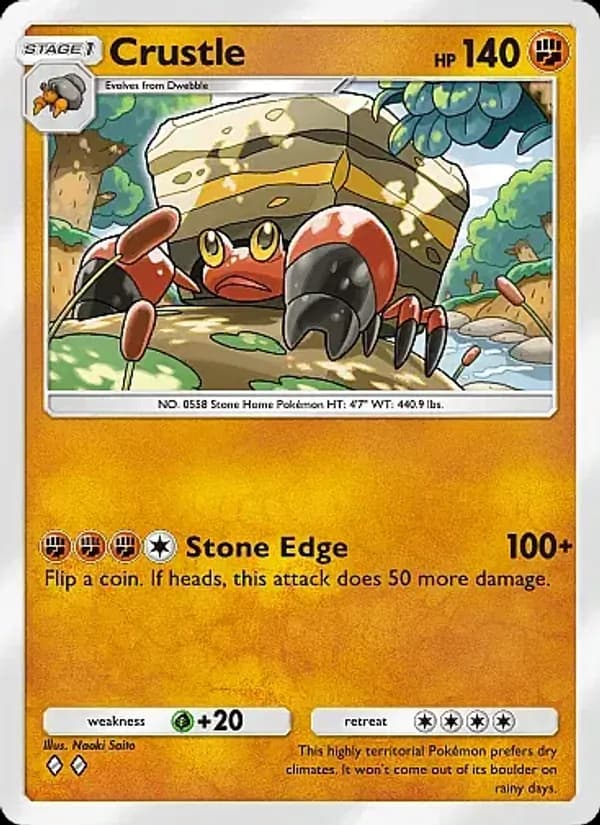 Crustle card in English