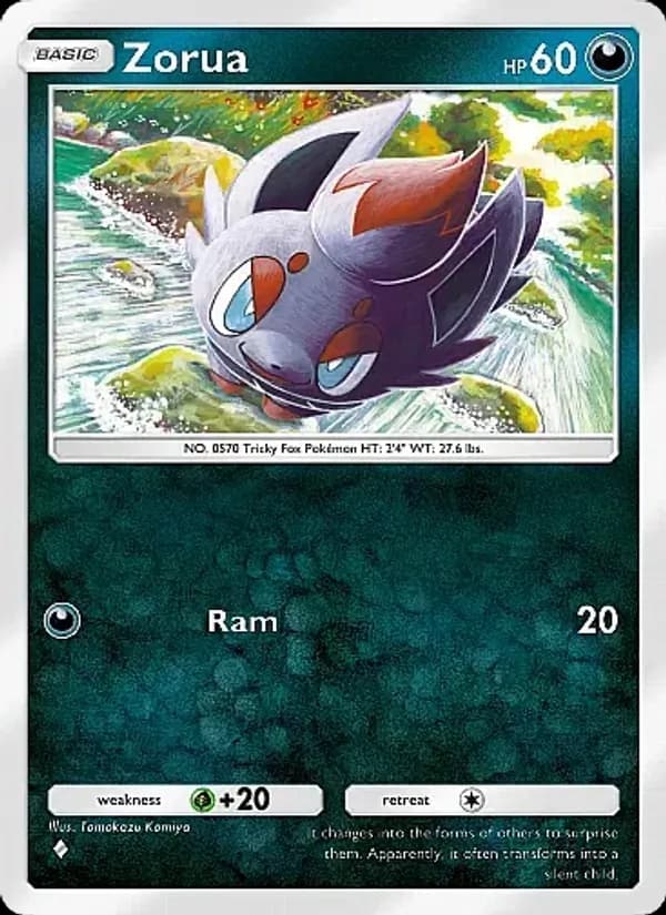Zorua card in English