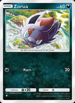 Zorua card in English
