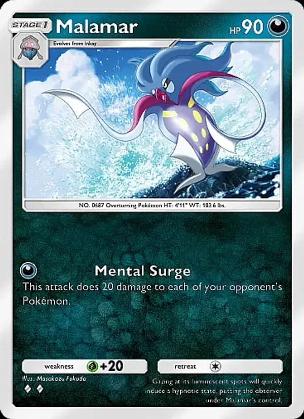 Malamar card in English