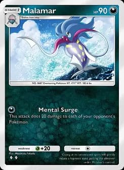 Malamar card in English