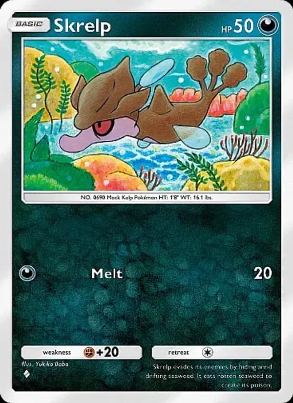 Skrelp card in English