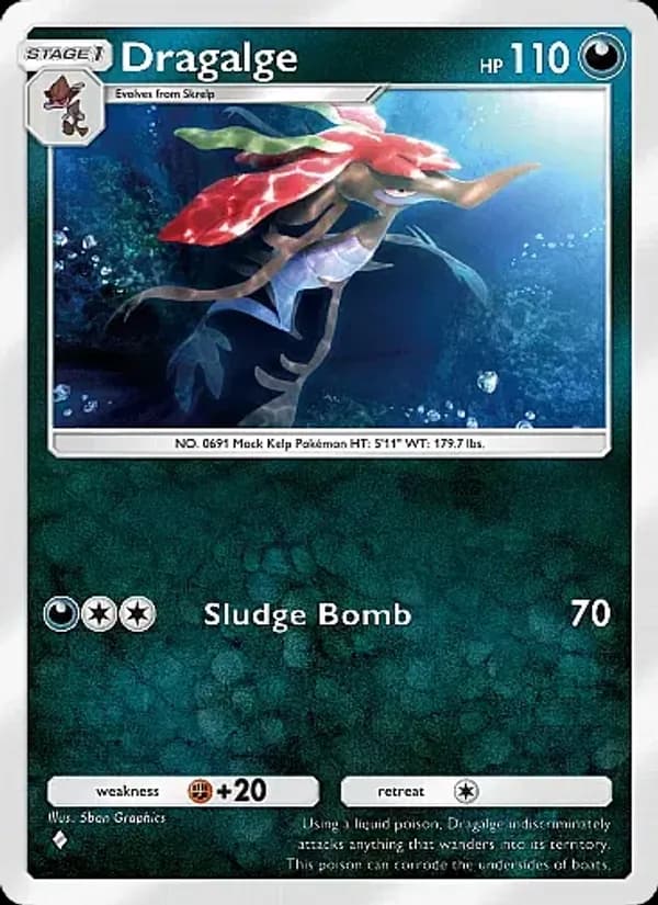 Dragalge card in English