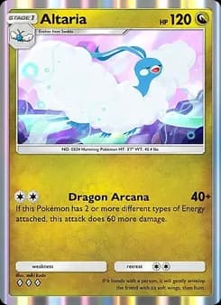 Altaria card in English