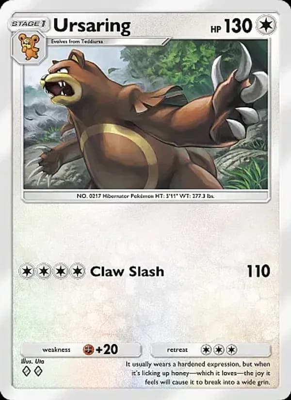 Ursaring card in English