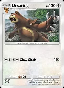 Ursaring card in English