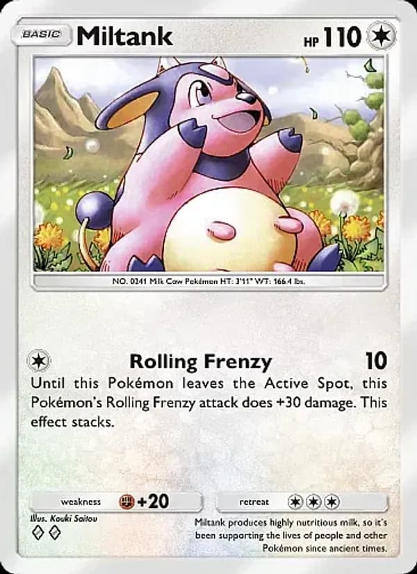 Miltank card in English