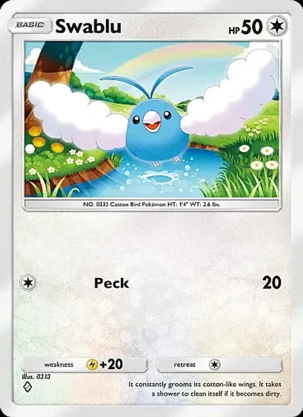 Swablu card in English