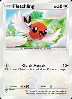 Fletchling card in English