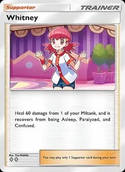 Whitney card in English