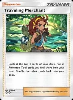 Traveling Merchant card in English