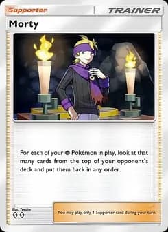 Morty card in English