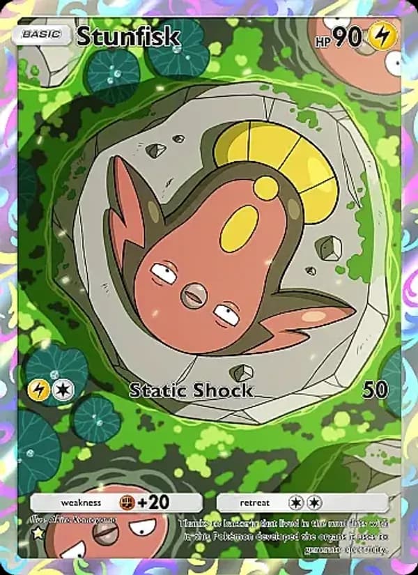 Stunfisk card in English