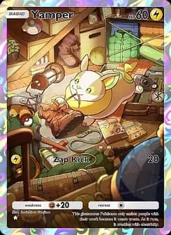 Yamper card in English