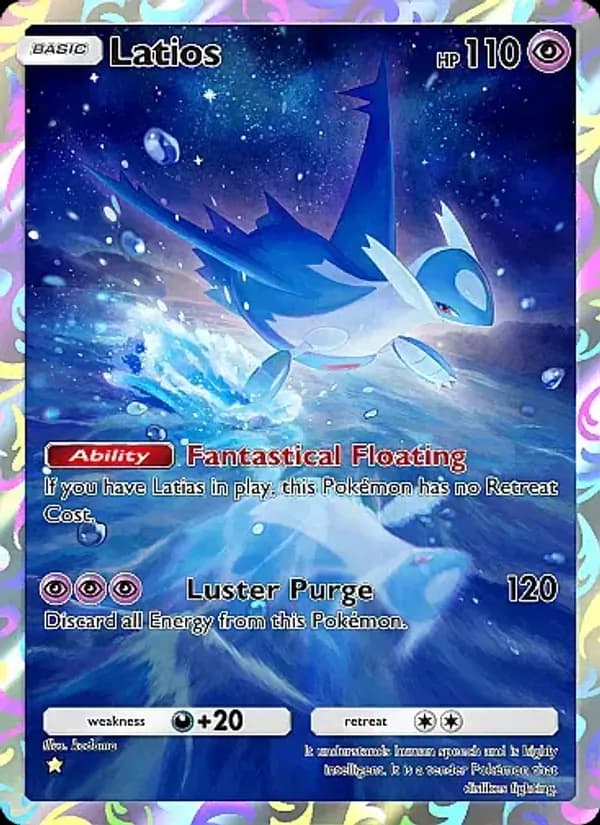 Latios card in English
