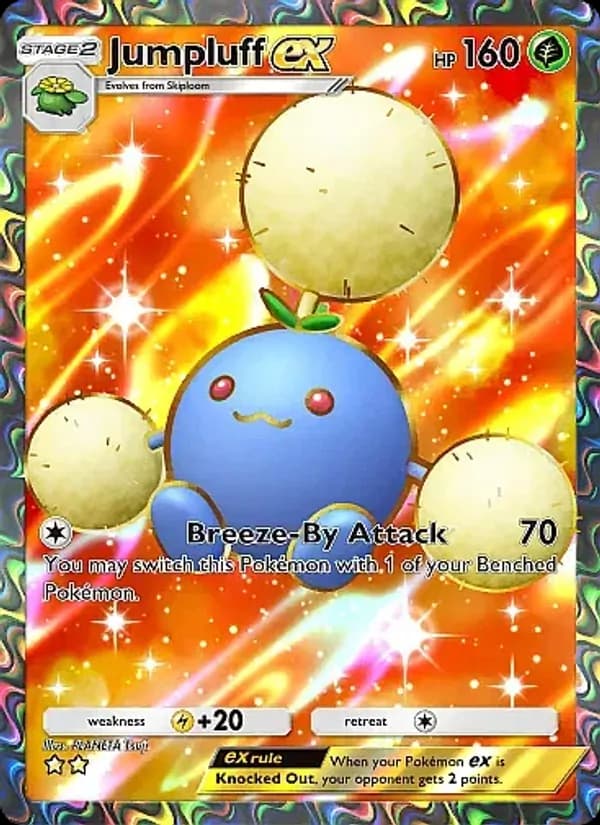 Jumpluff ex card in English