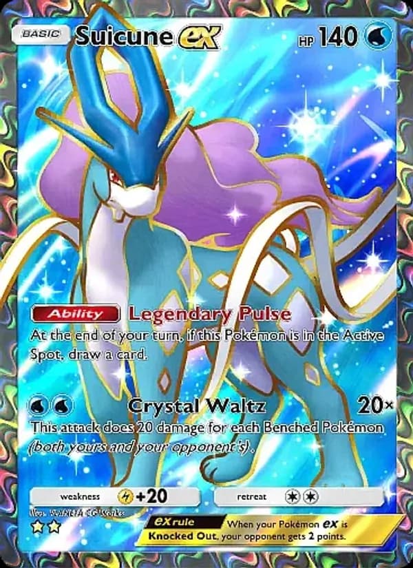 Suicune ex card in English