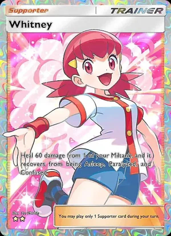 Whitney card in English