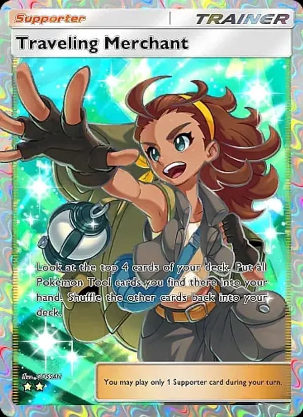 Traveling Merchant card in English