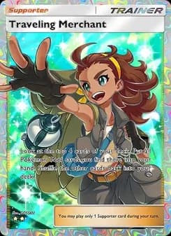 Traveling Merchant card in English